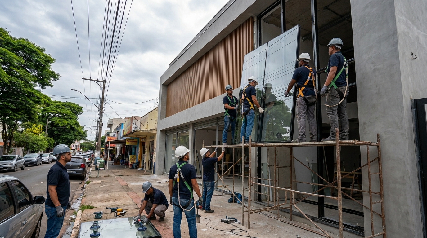 Fachada de Vidro em São José dos Campos‑SP